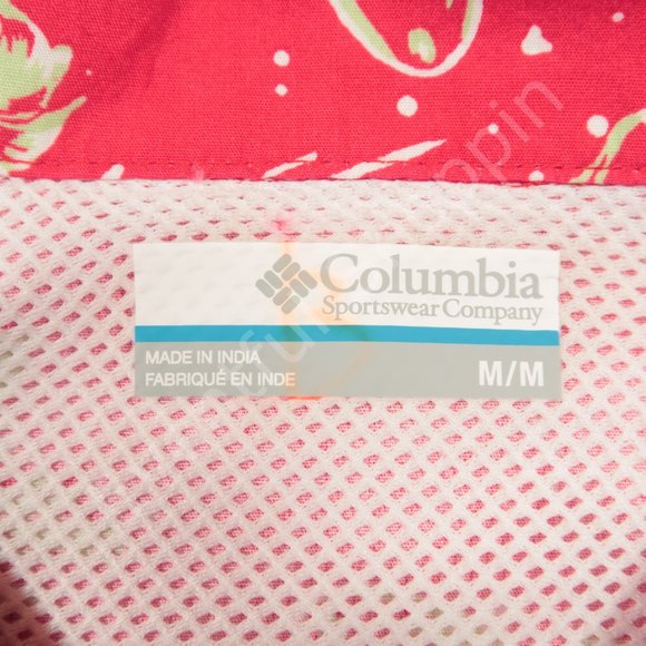 Columbia PFG Trollers Best Short Sleeve Shirt in Red Spark Lite Me Up Size M - Picture 6 of 7